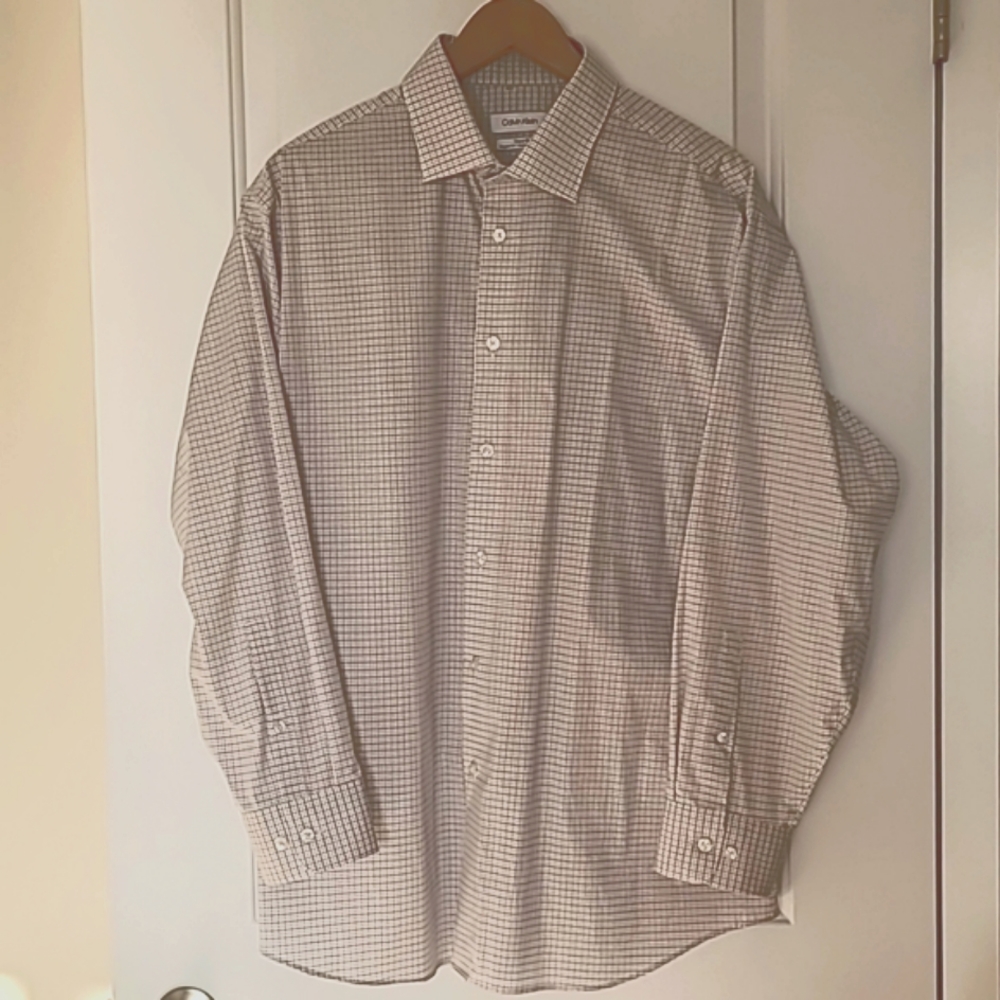 ✅️ 👔 Calvin  Klein Shirt Size 17.5